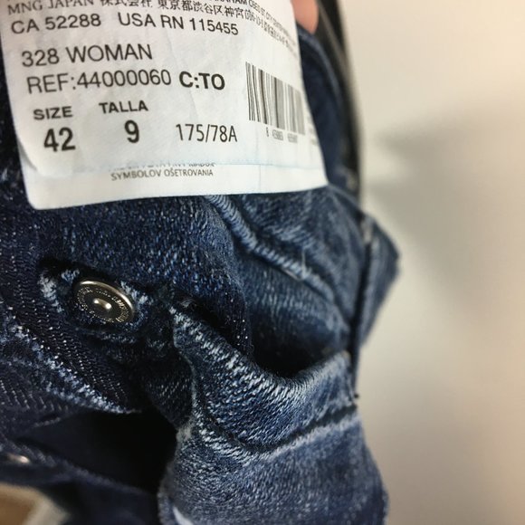 MNG Collection Dark Wash Distressed Skinny Jeans - Picture 7 of 8